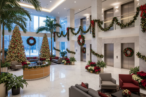 Multi-area holiday decor